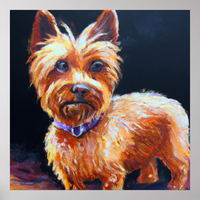 Poster Australiano Silky Terrier - Portrato Cachorro (Frente)