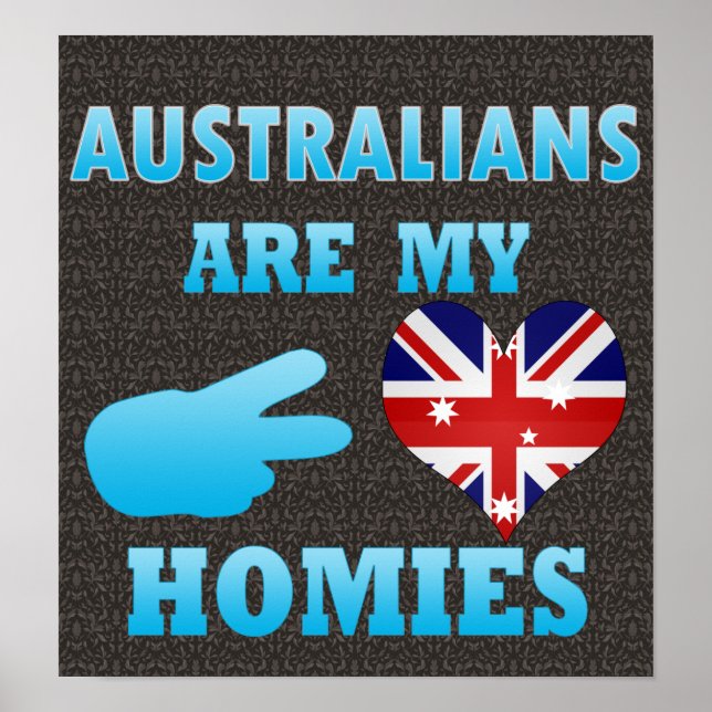 Pôster Australianos são meus Homens (Frente)