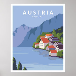 Poster Áustria Hallstatt
