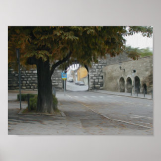 Pôster Áustria no setor do petróleo