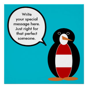Pôster Áustria Pinguim Ms Personalizado Falandocom