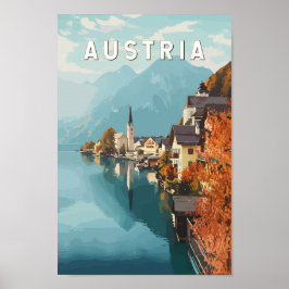 Poster Austria Viagem Art Vintage