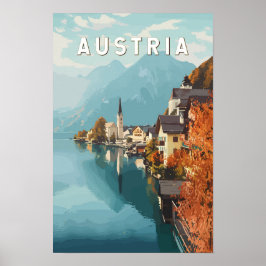 Poster Áustria Viagem Arte Vintage