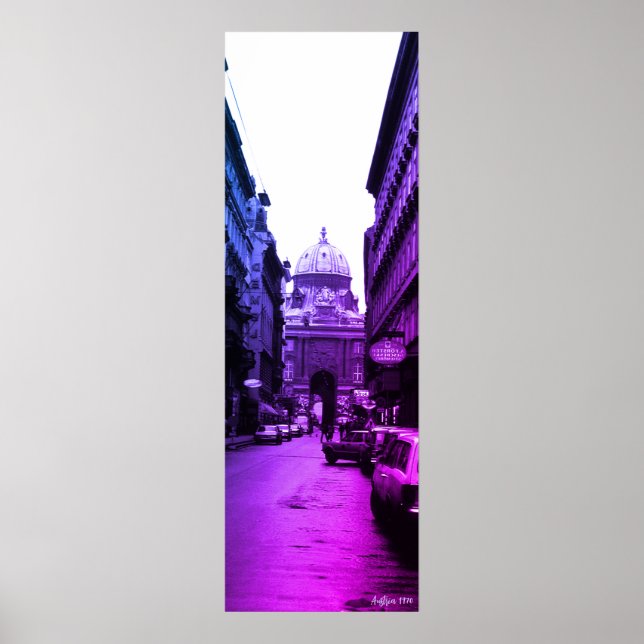 Poster Áustria Vintage Palácio Imperial de Viena (Frente)