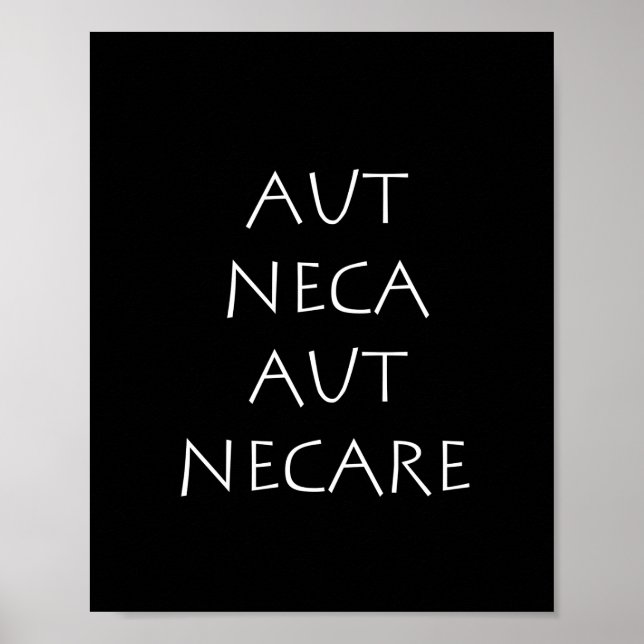 Poster Aut neca aut necare (Frente)