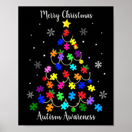 Poster Autism Christmas Tree
