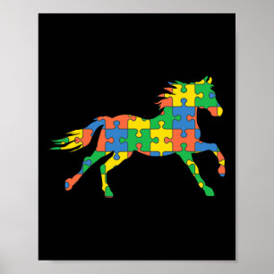 Poster Autism Horse Disabilities Month Disabilities Aware