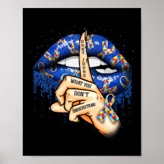 Poster Autism Lips Autism Mom 