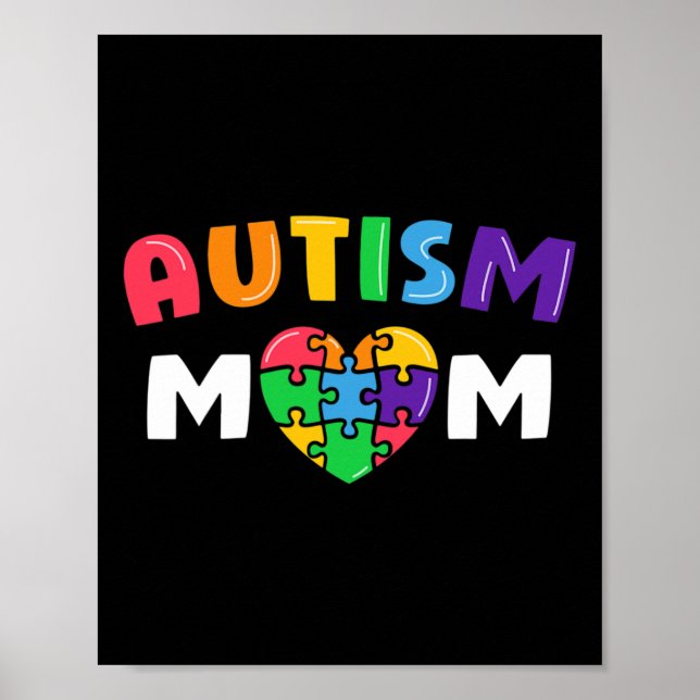 Poster Autism Mom Autism Awareness Gift  (Frente)