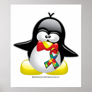 Poster Autism Penguin