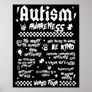 Poster Autism World Tour Autism Awareness 