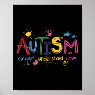Poster Autismo Aceitar Compreender Autismo Autismo Mon