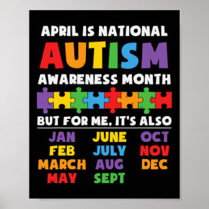 Poster Autismo Aconselhamento Suporta Crianças Autismo Pa