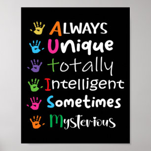 Poster Autismo Aconselhamento Suporta Crianças Autismo Pa
