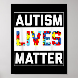 Poster Autismo Ao Vivo Sensibilização Para A Camisa
