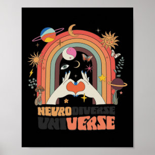 Poster Autismo Celestial do Universo Neurodiversificado