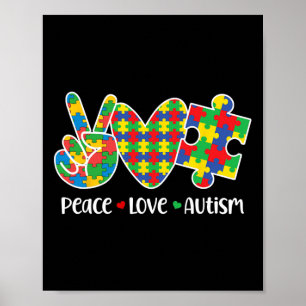 Poster Autismo De Paz Em Abril Vestimos Autismo Azul Awa