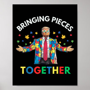 Poster Autismo De Trump Consciência Para Autismo De Trump