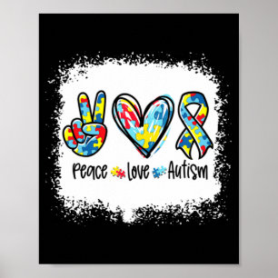 Poster Autismo Do Amor Pela Paz Em Abril Vestimos Azul Pa