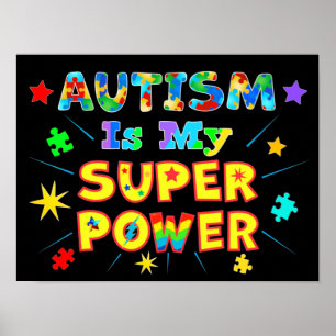Poster Autismo É Meu Super Poder