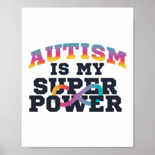 Poster Autismo É Minha Consciência Superpoderosa