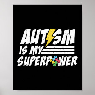 Poster Autismo É O Meu Super-Herói Autismo