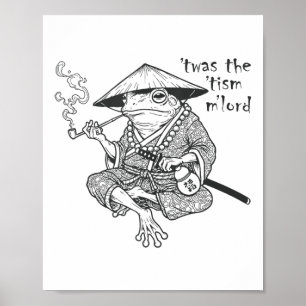 Poster Autismo Engraçado Foi O Tismo M Senhor Sapo Memori