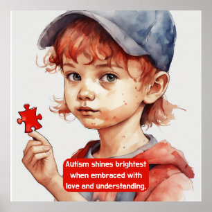 Poster Autismo- Guarde ou design seu