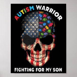 Poster Autismo Guerreiro Lutando Por Meu Filho Oferece Pr