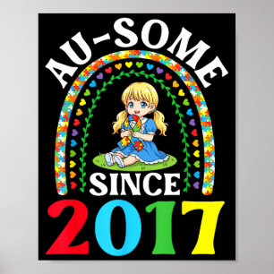 Poster Autismo Incrível Ausome Desde 2017 Conscientização