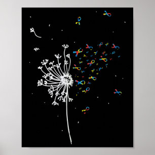 Poster Autismo Inspiracional de fita Quebra-cabeça Dandel