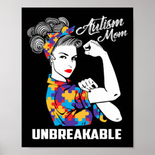 Poster Autismo Mãe Dom De Consciência Autismo Inseparável