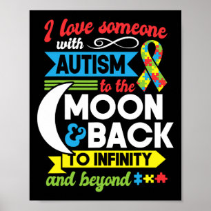 Poster Autismo Mãe Irmã Avó Eu Amo Alguém Com Auti