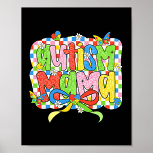 Poster Autismo Mãe Mãe Arco Coquette Autismo Autismo Cons