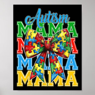 Poster Autismo Mãe Neuro Diverse Coquette Arco Mãe Mãe