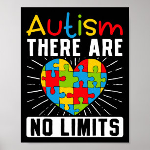 Poster Autismo Não Há Limites Para As Deficiências De Sen