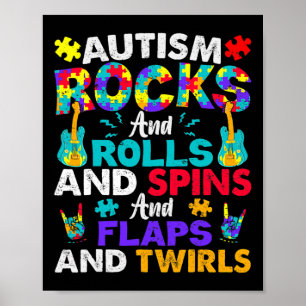 Poster Autismo Rocha E Faz Divertimento Autismo Sensibili