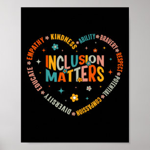 Poster Autismo S Inclusão De Professores Especiais De Edu