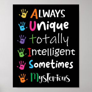 Poster Autismo Sensibilidade Camisa Sempre Tota Única