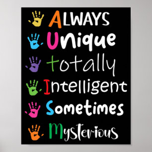 Poster Autismo Sensibilidade Sempre Único