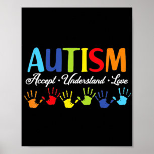 Poster Autismo Sensibilização Accept Entenda Autismo Auti