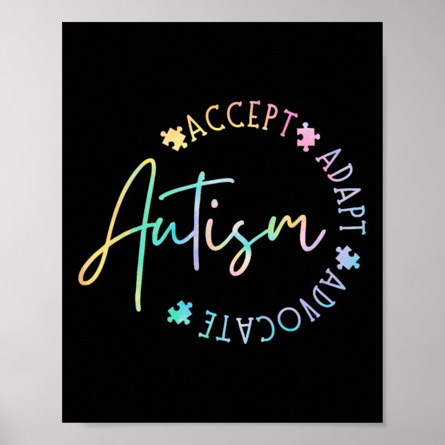 Poster Autismo Sensibilização Aceite Adaptar Advocate Aut (Frente)
