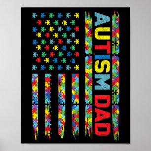 Poster Autismo Sensibilização Autismo América Pai