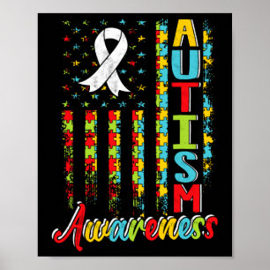 Poster Autismo Sensibilização Autistas Apoiam Autistas A