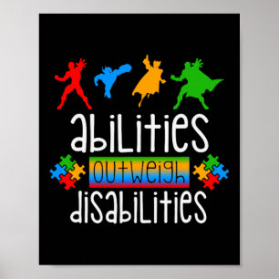 Poster Autismo Sensibilização Boas Capacidade Supera Defi