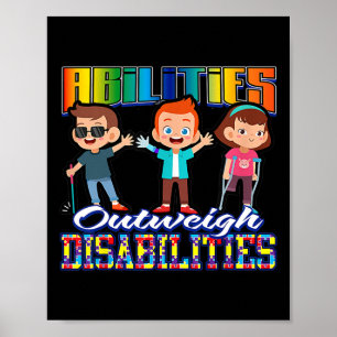 Poster Autismo Sensibilização Crianças Capacidade Supera