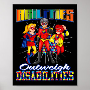 Poster Autismo Sensibilização Crianças Capacidade Supera