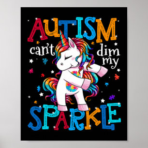Poster Autismo Sensibilização Crianças Unicórnio Para Aut