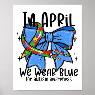 Poster Autismo Sensibilização Em Abril Vestimos Autismo A
