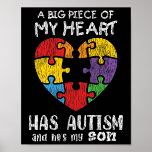 Poster Autismo Sensibilização Mãe Pais Pais Autistas Cria